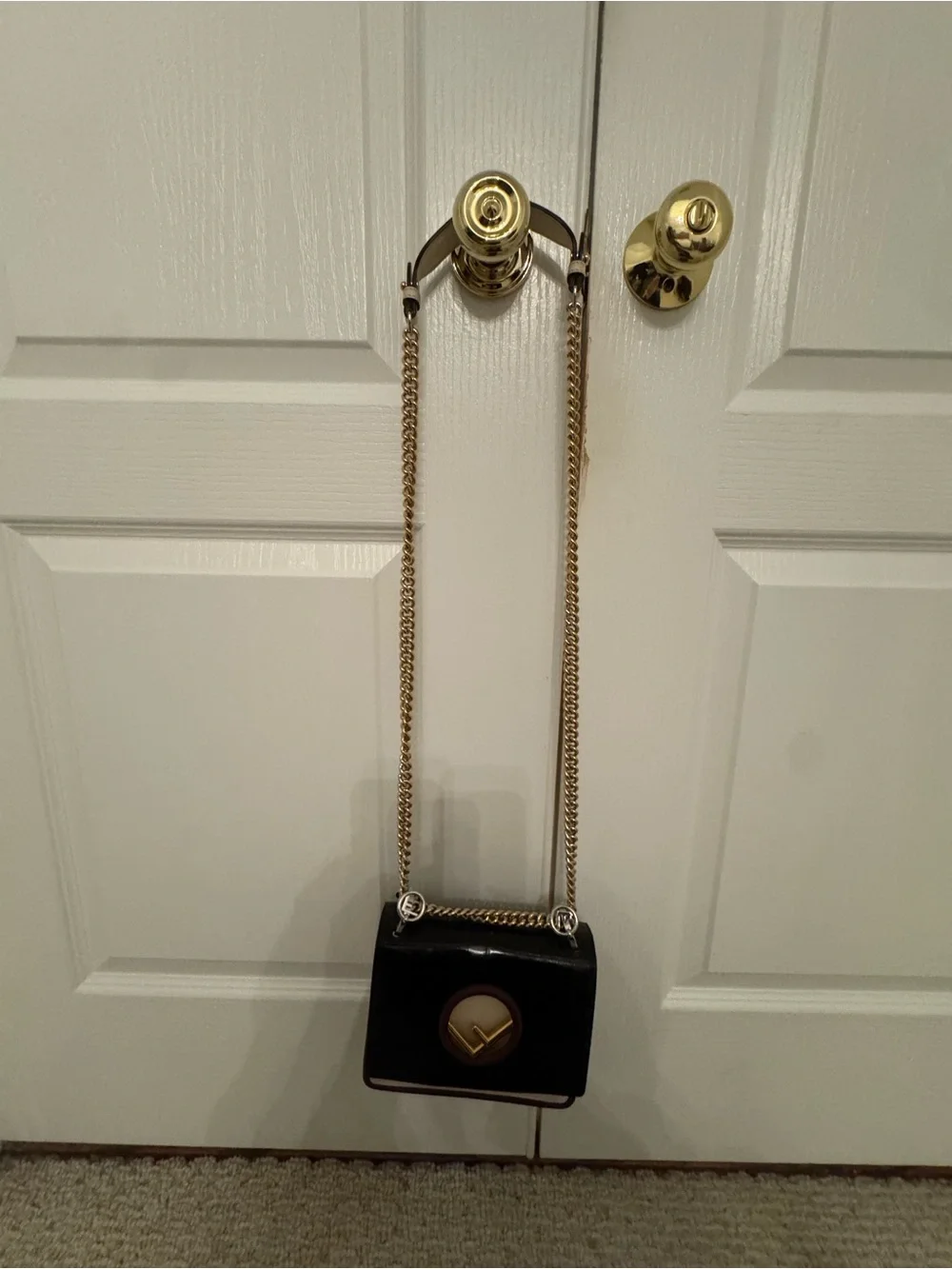 Fendi Kan I Croc handbag
